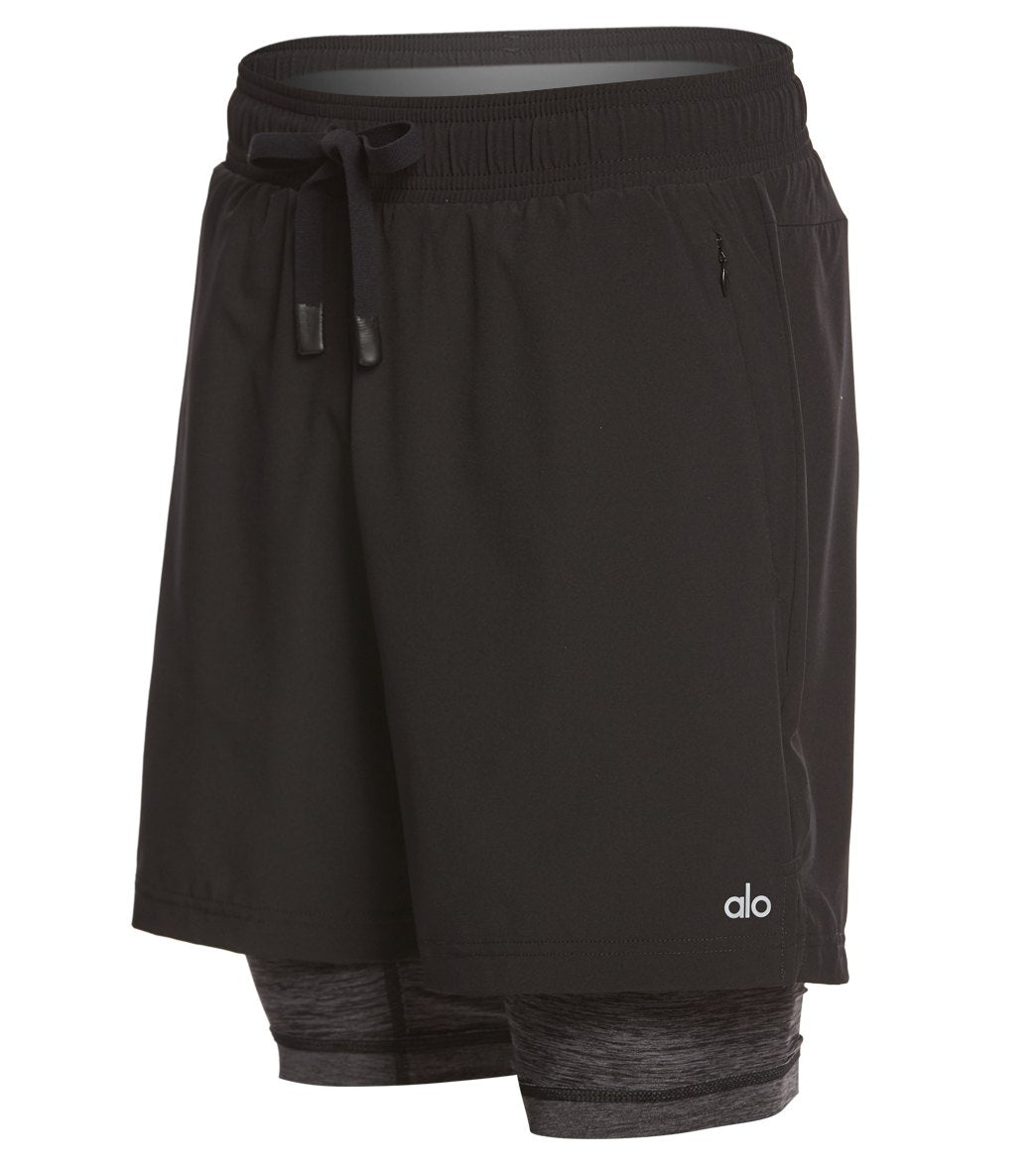 Alo Yoga Men's Unity 2 in 1 Workout Shorts at YogaOutlet.com