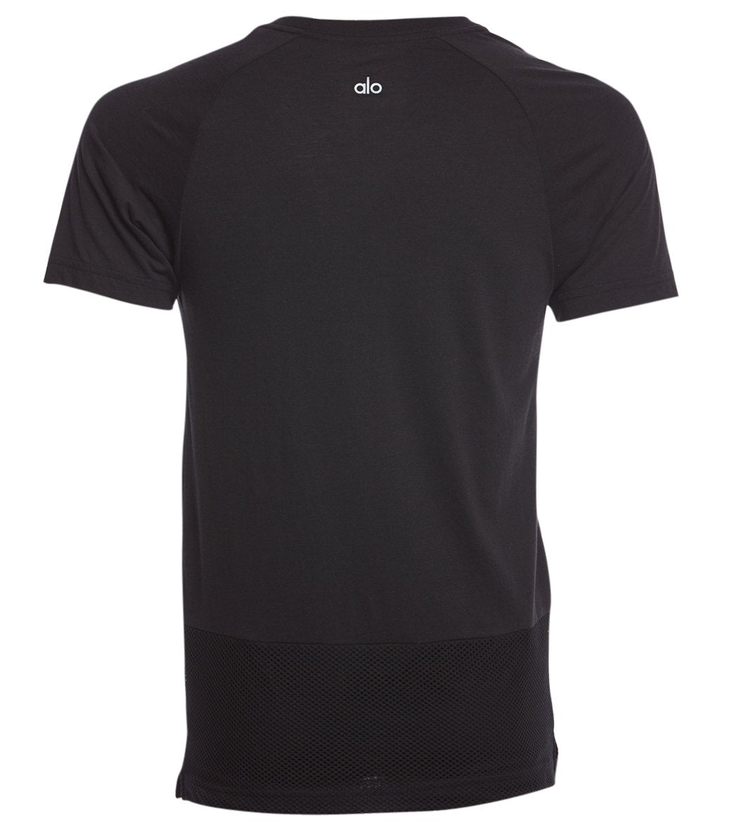alo yoga スポーツシャツ Alo Yoga CoolFit Shirt Adult 2XL XXL Gray Performance Stretch