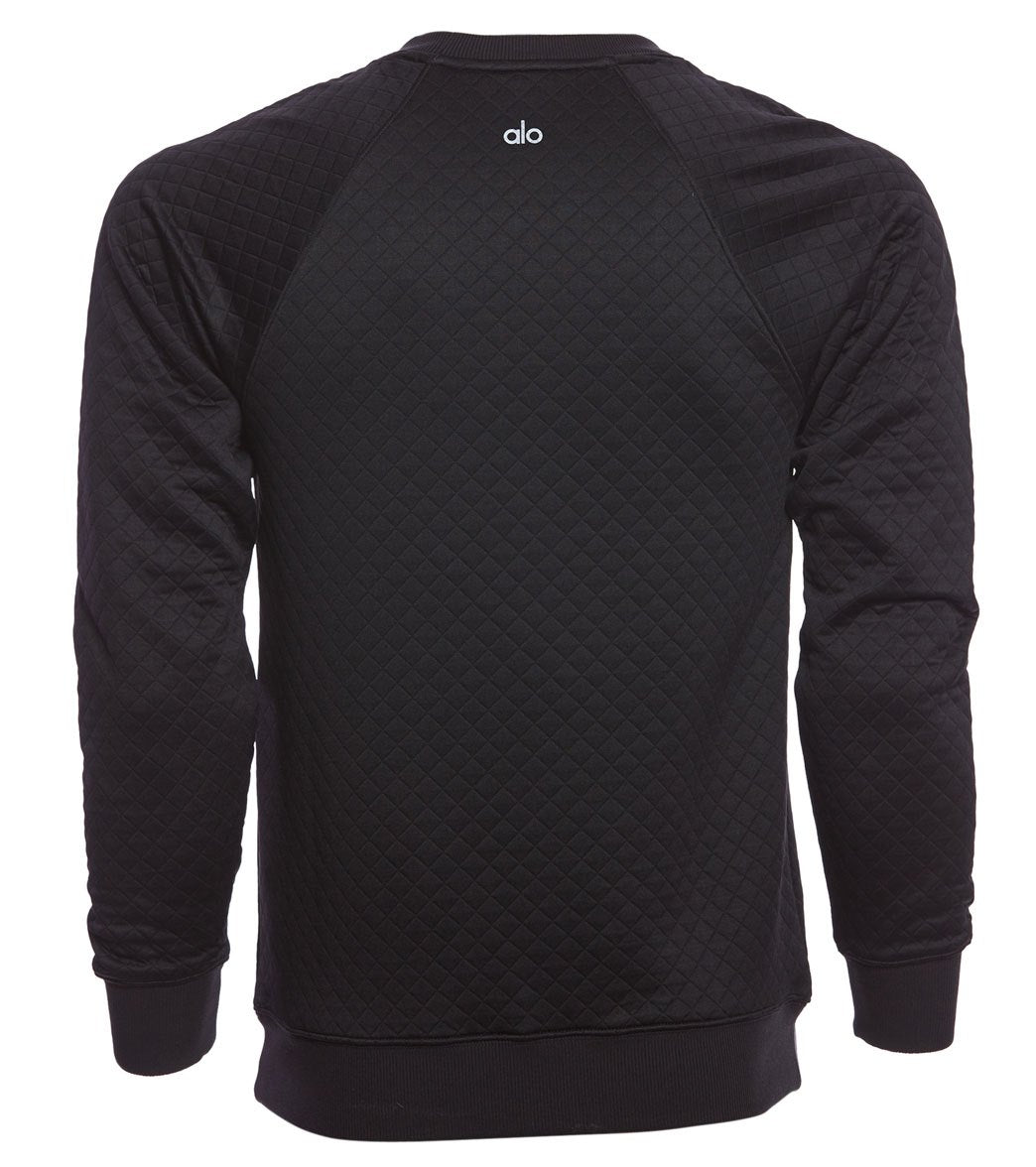Alo Yoga Men's Yama Qilted Sweatshirt at YogaOutlet.com - Free