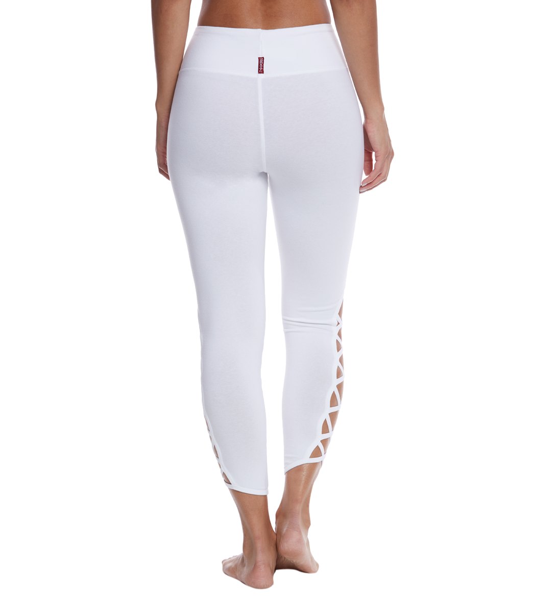 Hard Tail X Side Ankle Cotton Yoga Leggings at