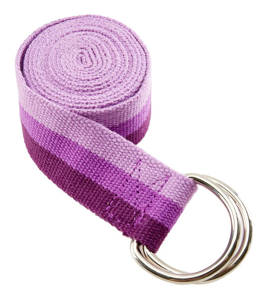 Tri Color Body Strap Gaiam Tri color Yoga Strap 6' at EverydayYoga.com