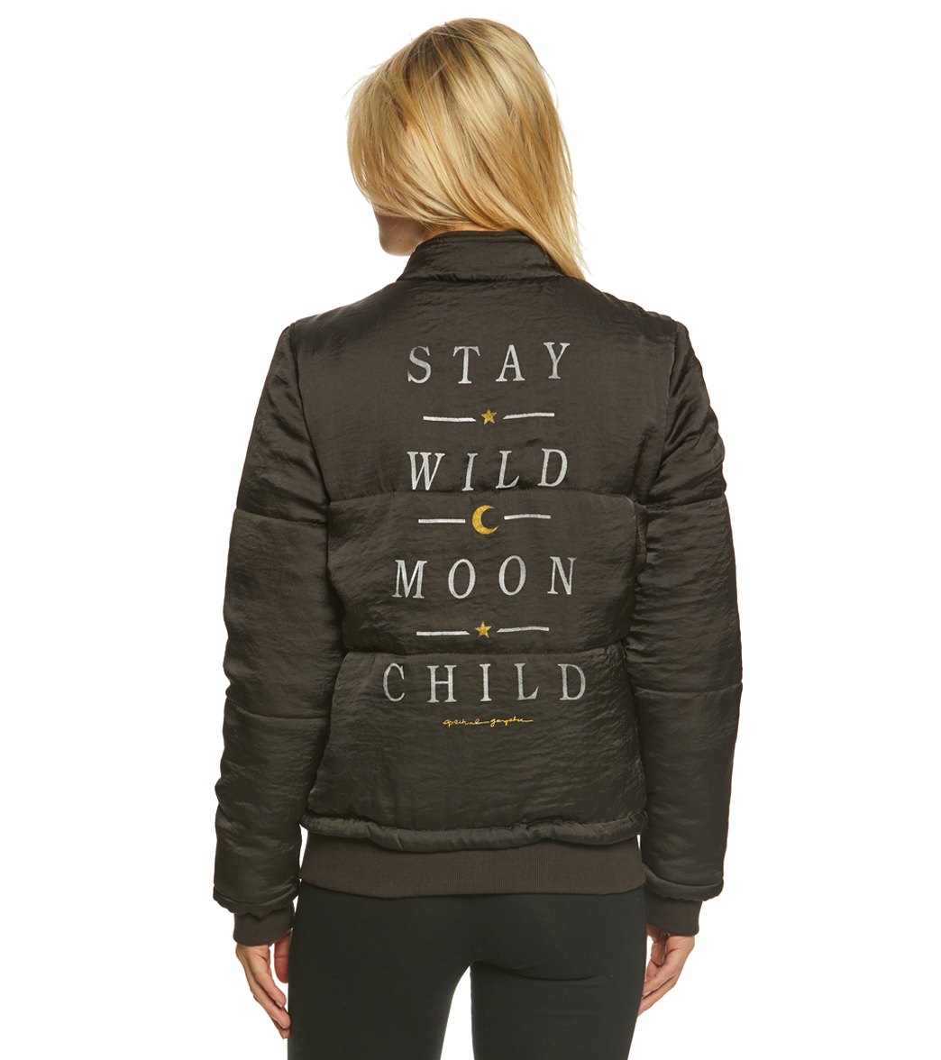 Spiritual Gangster Wild Moon Puffer Jacket - Main Image