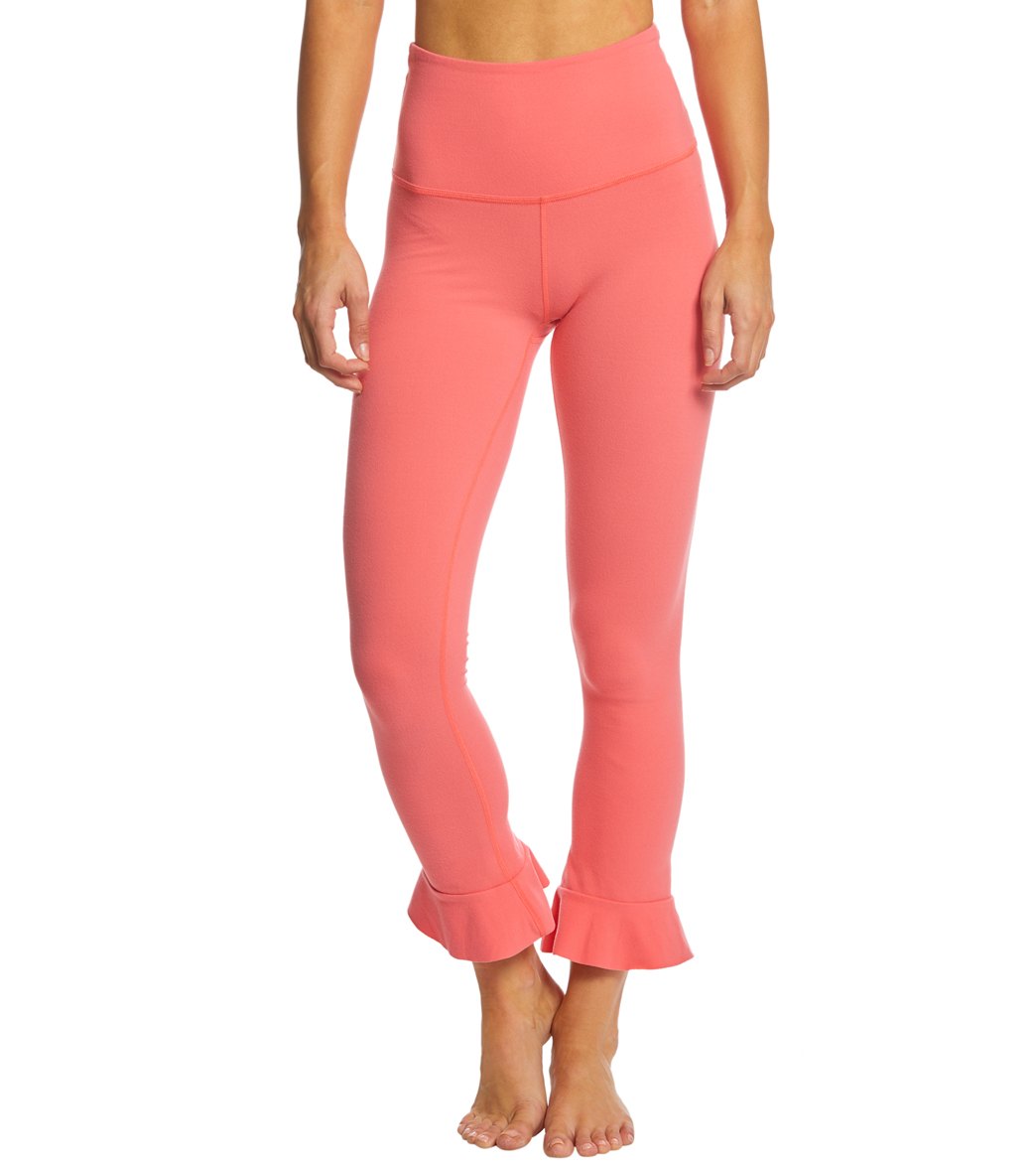 Beyond Yoga Frill Seeker High Waisted Midi Yoga Leggings