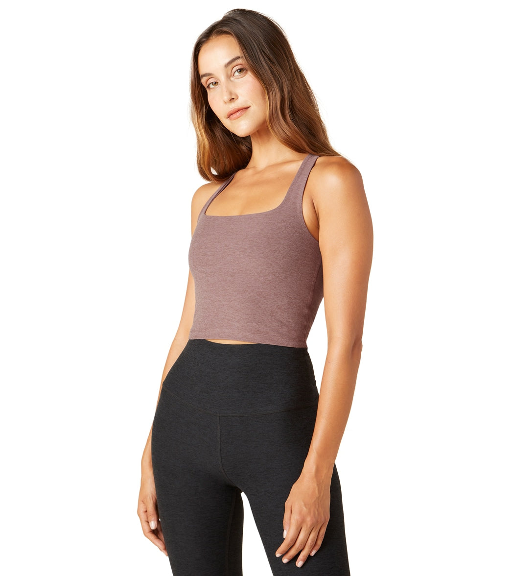 Beyond Yoga Square Neck Cropped Tank - Main Image
