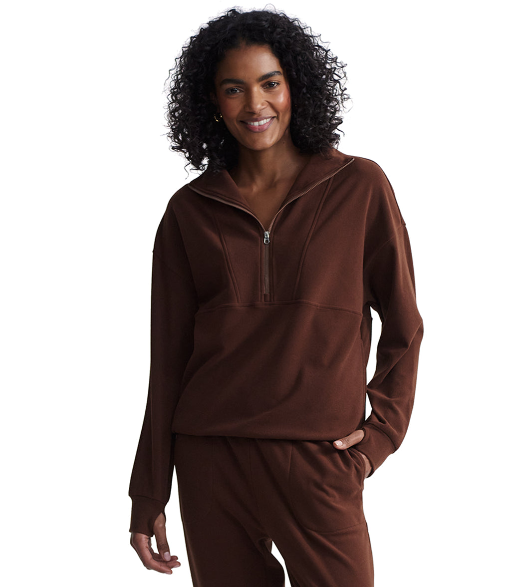 Varley Timberley Half Zip Midlayer at EverydayYoga.com - Free Shipping