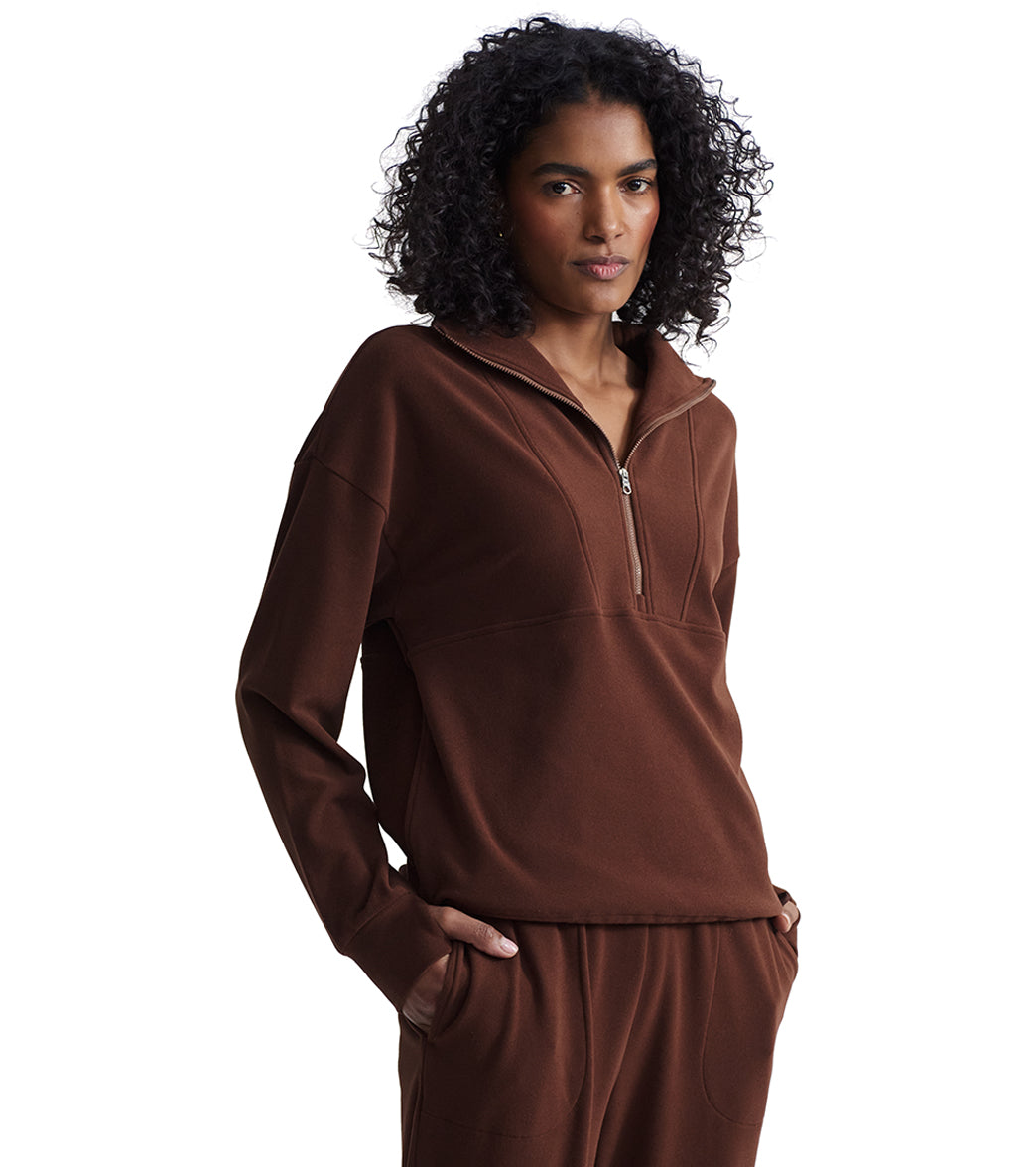 Varley Timberley Half Zip Midlayer at EverydayYoga.com - Free Shipping