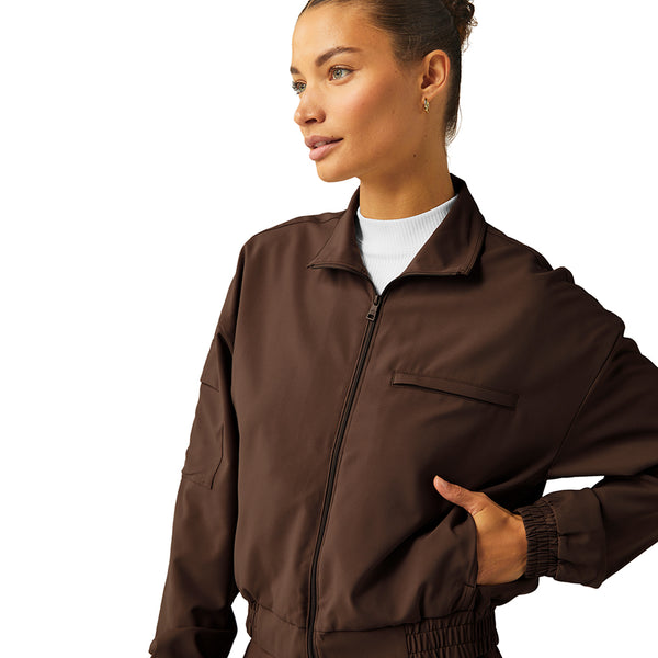 【the start it！】BOTTER アップサイクル ジャケット Beyond Yoga Status Pocket Sleeve Cropped Jacket at YogaOutlet.com