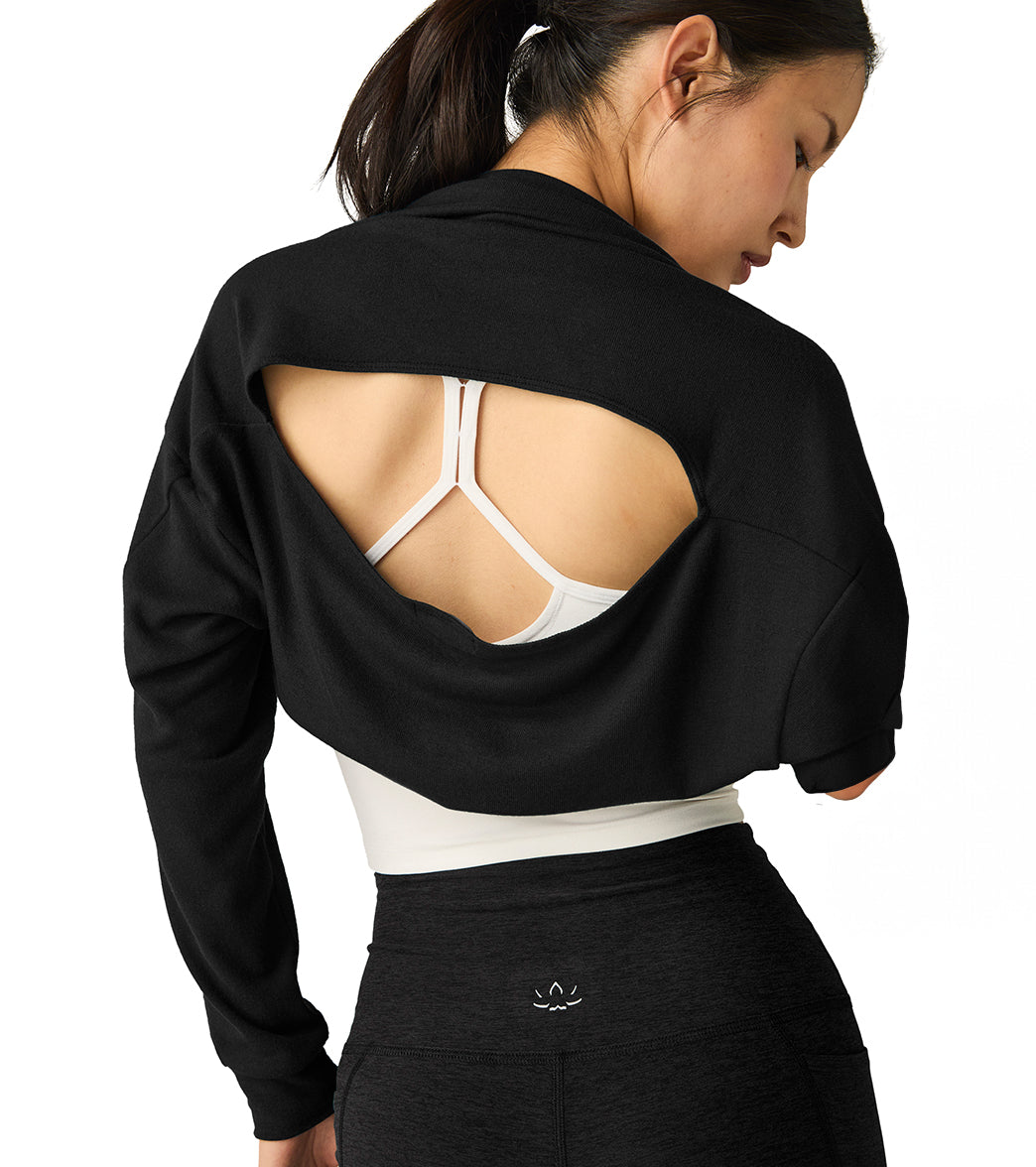 (取寄) ビヨンドヨガ レディース デュエット 2-ウェイ コンバーチブル シュラッグ Beyond Yoga women Duet 2-Way Convertible Shrug Black Beyond Yoga Duet 2-Way Convertible Shrug at EverydayYoga.com
