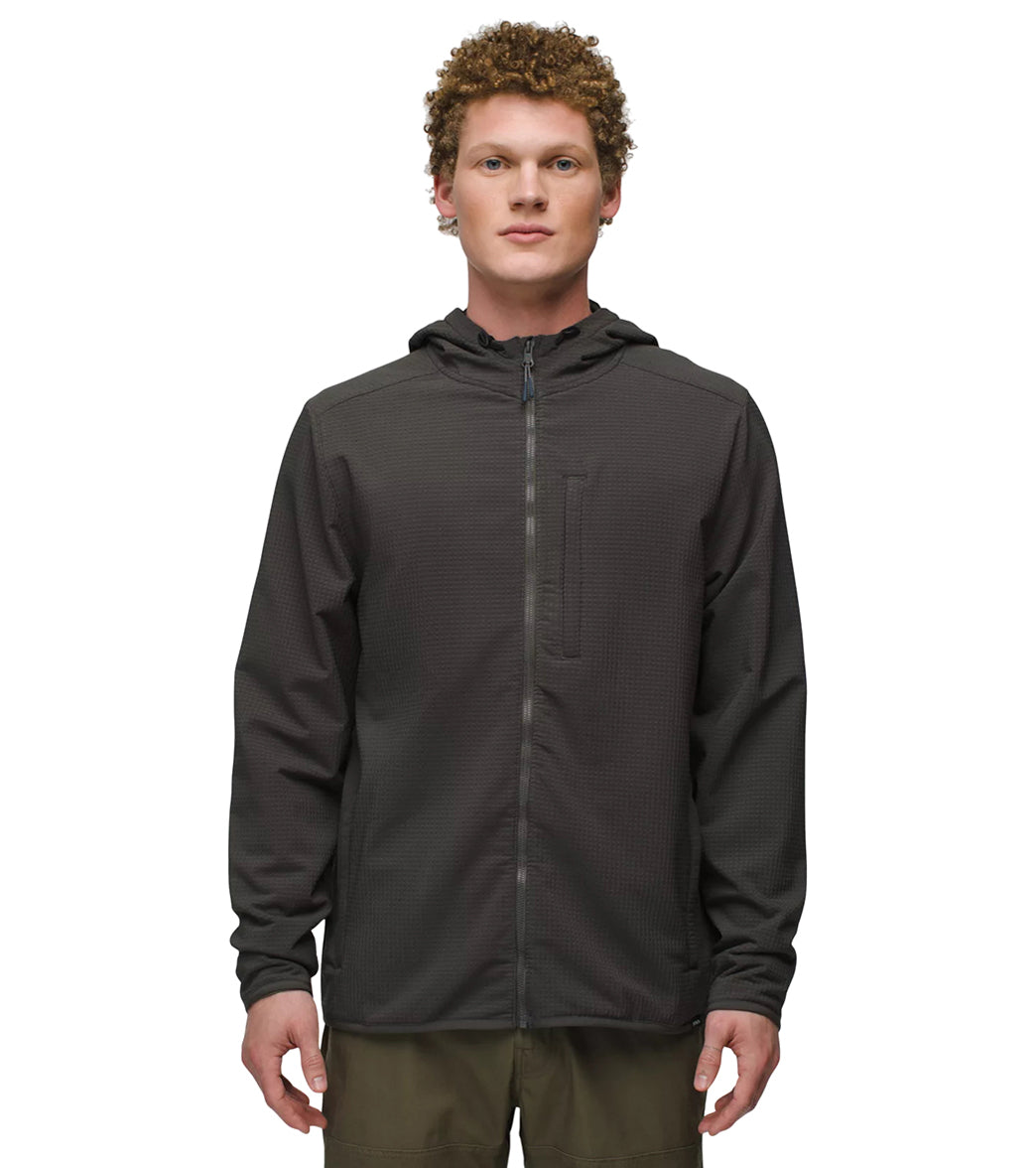 prAna Gridlocked Fleece FZ Hoodie at EverydayYoga.com - Free Shipping