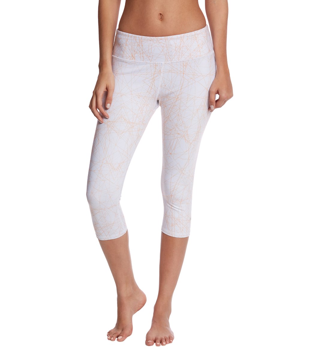Alo Yoga Printed Airbrush Yoga Capris at YogaOutlet.com