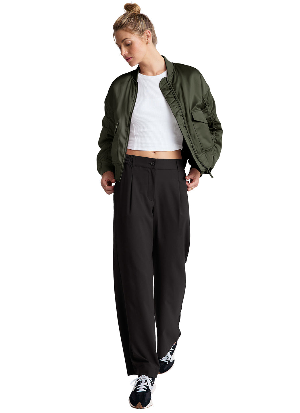 Beyond Yoga Melrose Bomber Jacket at EverydayYoga.com - Free Shipping