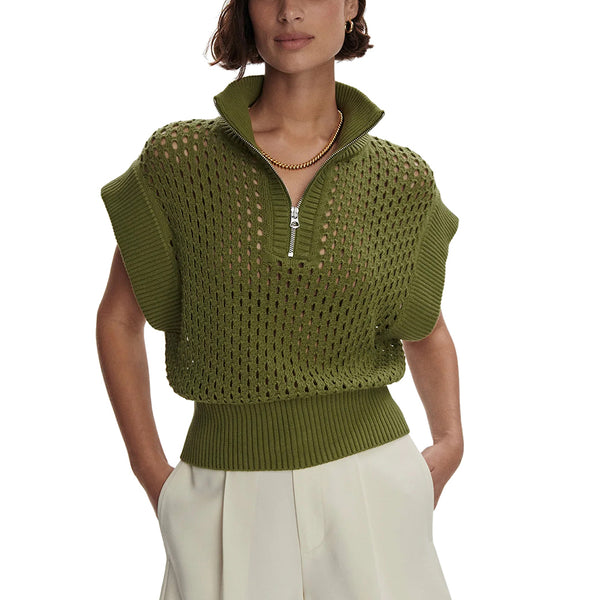Varley Gaines Half Zip Knit Top at EverydayYoga.com - Free Shipping