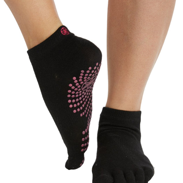 Gaiam Super Grippy Yoga Socks Black/Grey