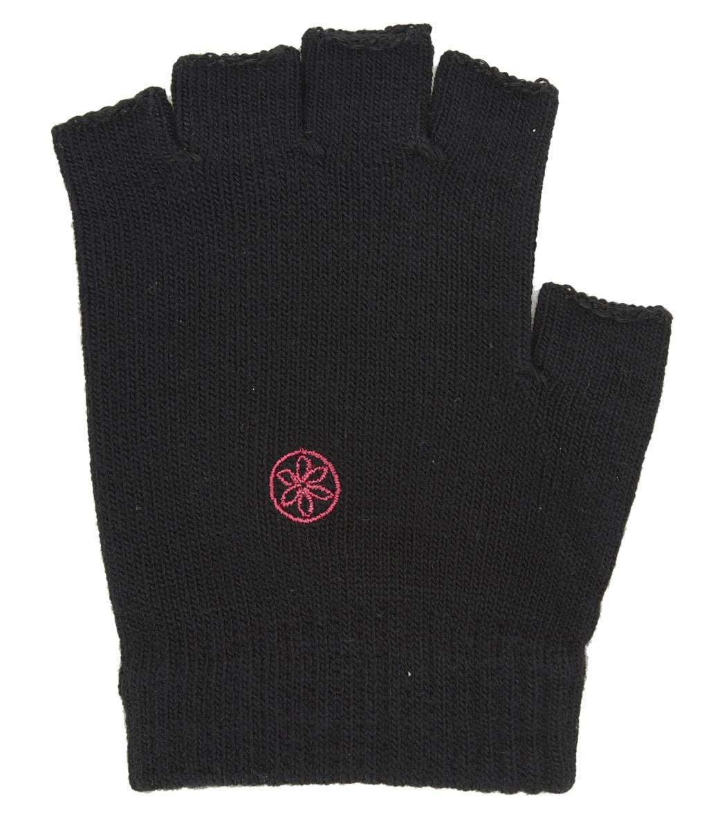 Gaiam Super Grippy Yoga Gloves With Pink Dots at