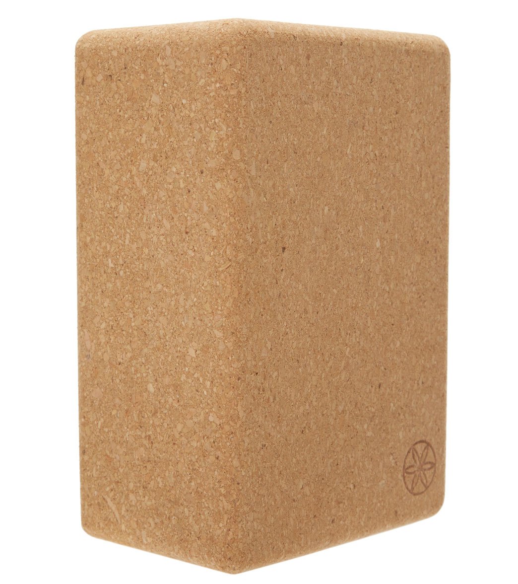 Gaiam Natural Cork Yoga Block Standard