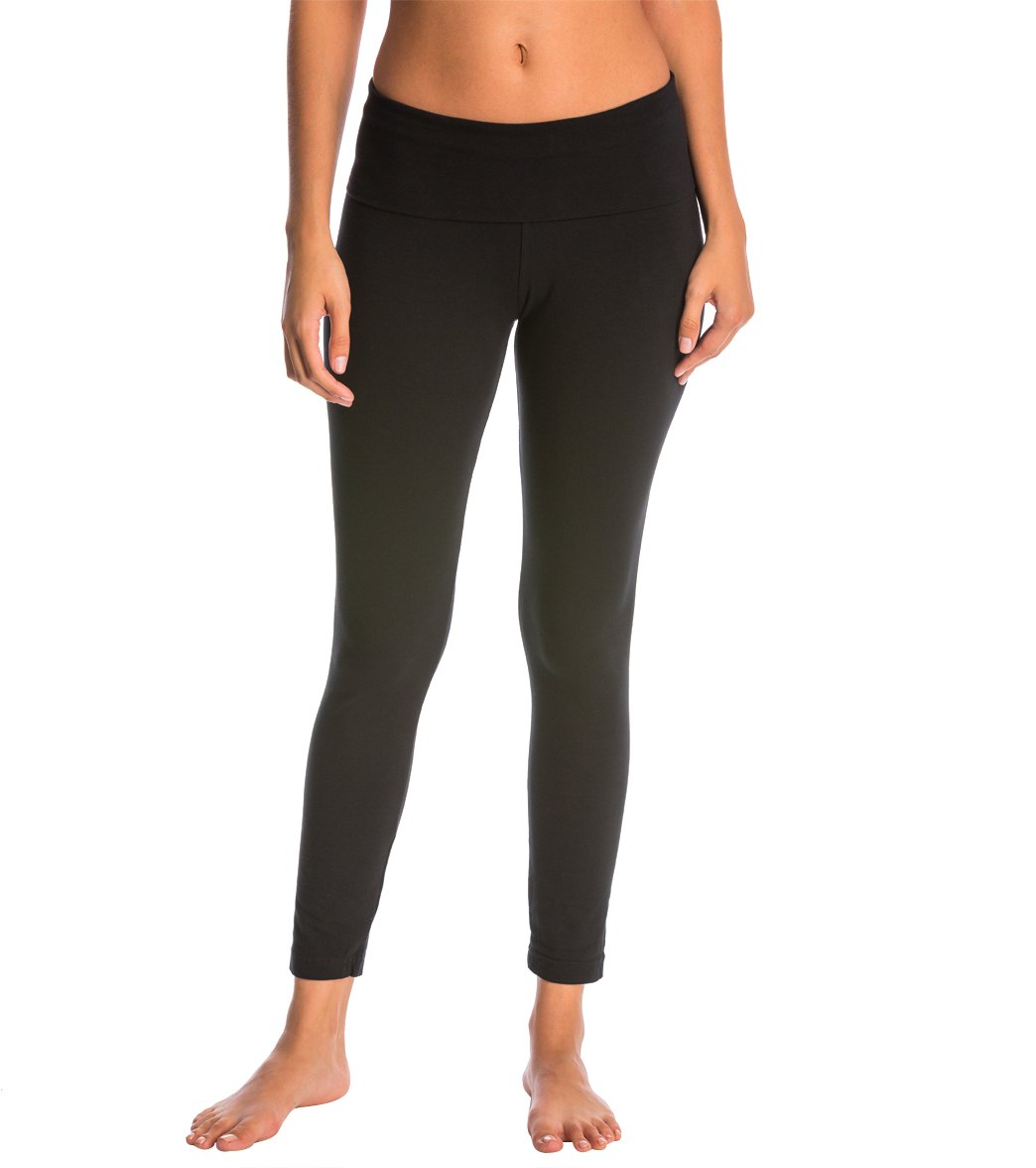 Hard Tail Contour Rolldown Cotton Yoga Leggings at EverydayYoga