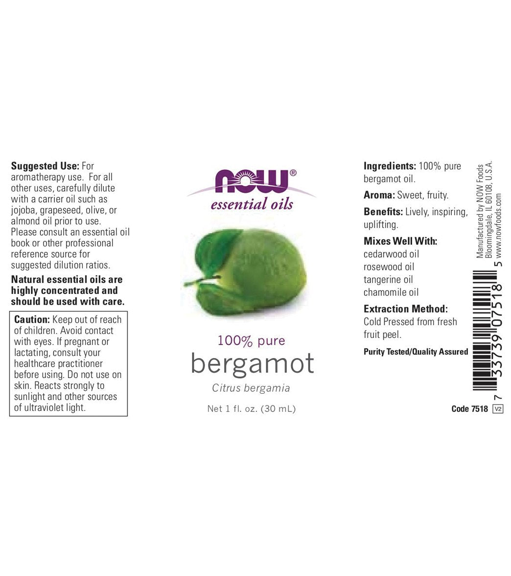 Bergamot Essential Oil, 1 oz