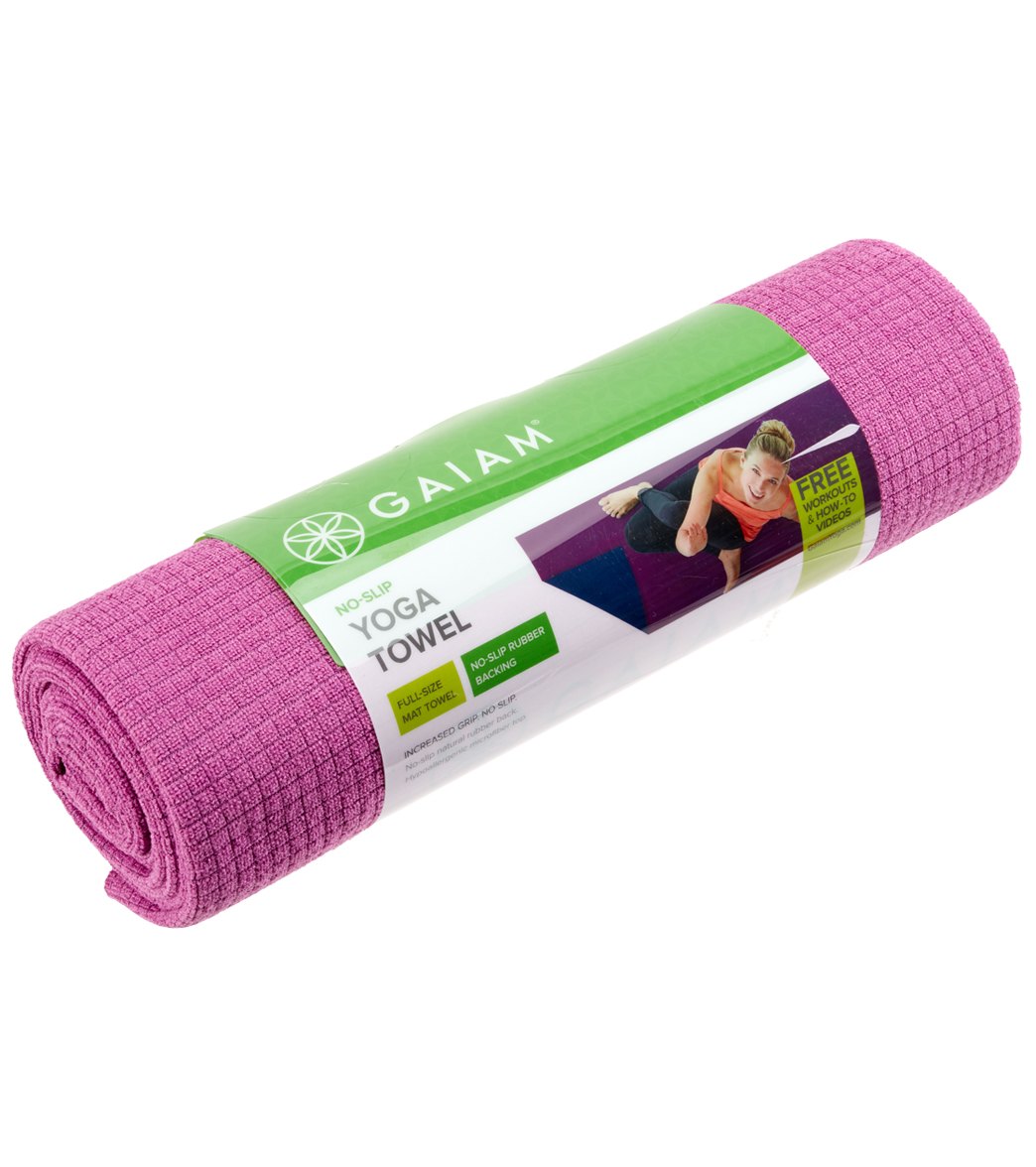 Gaiam No Slip Yoga Mat Towel at