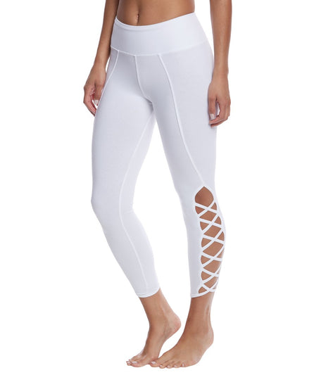 Hard Tail X Side Ankle Cotton Yoga Leggings at