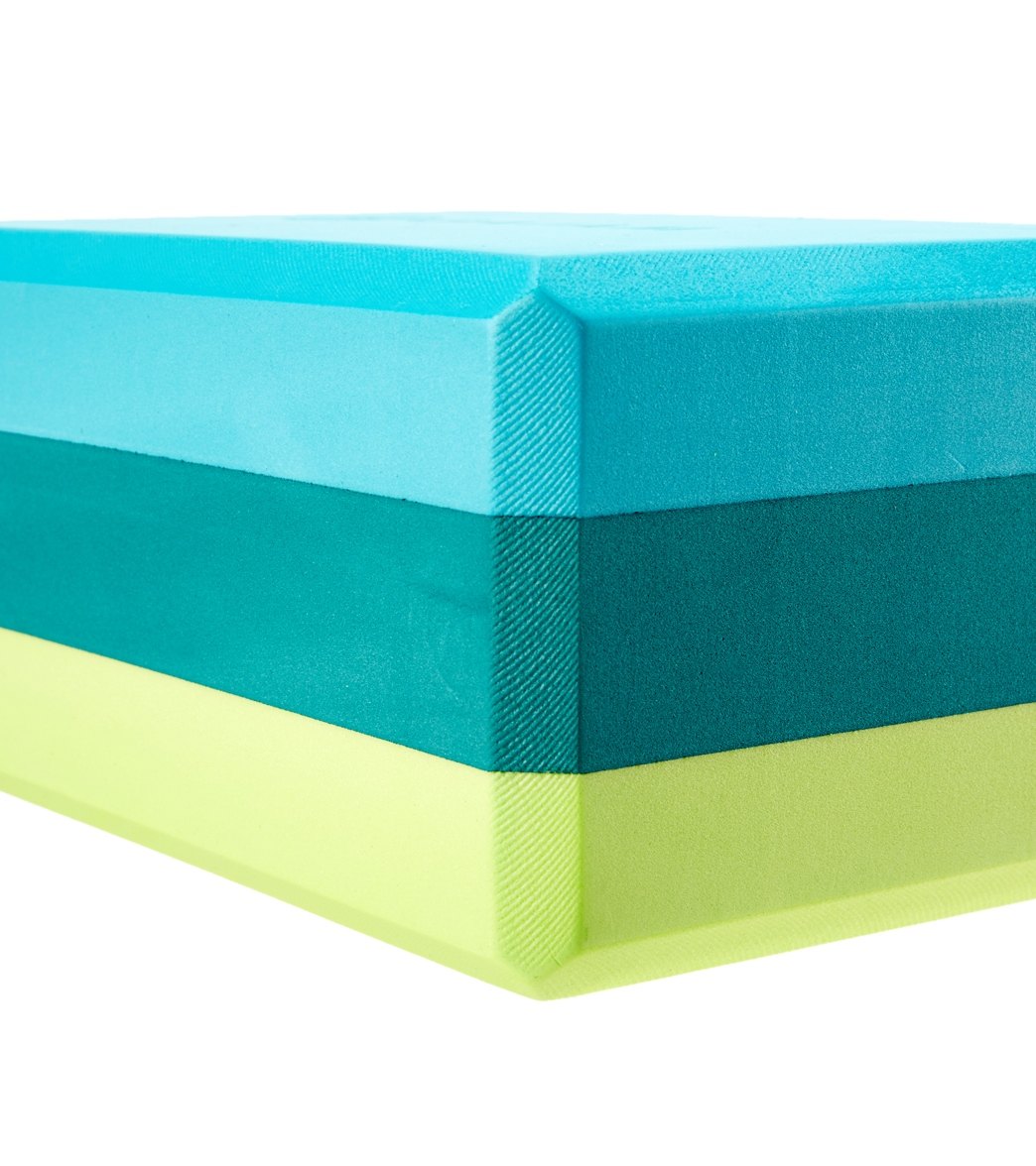 Gaiam Tri-Color Foam Yoga Block at