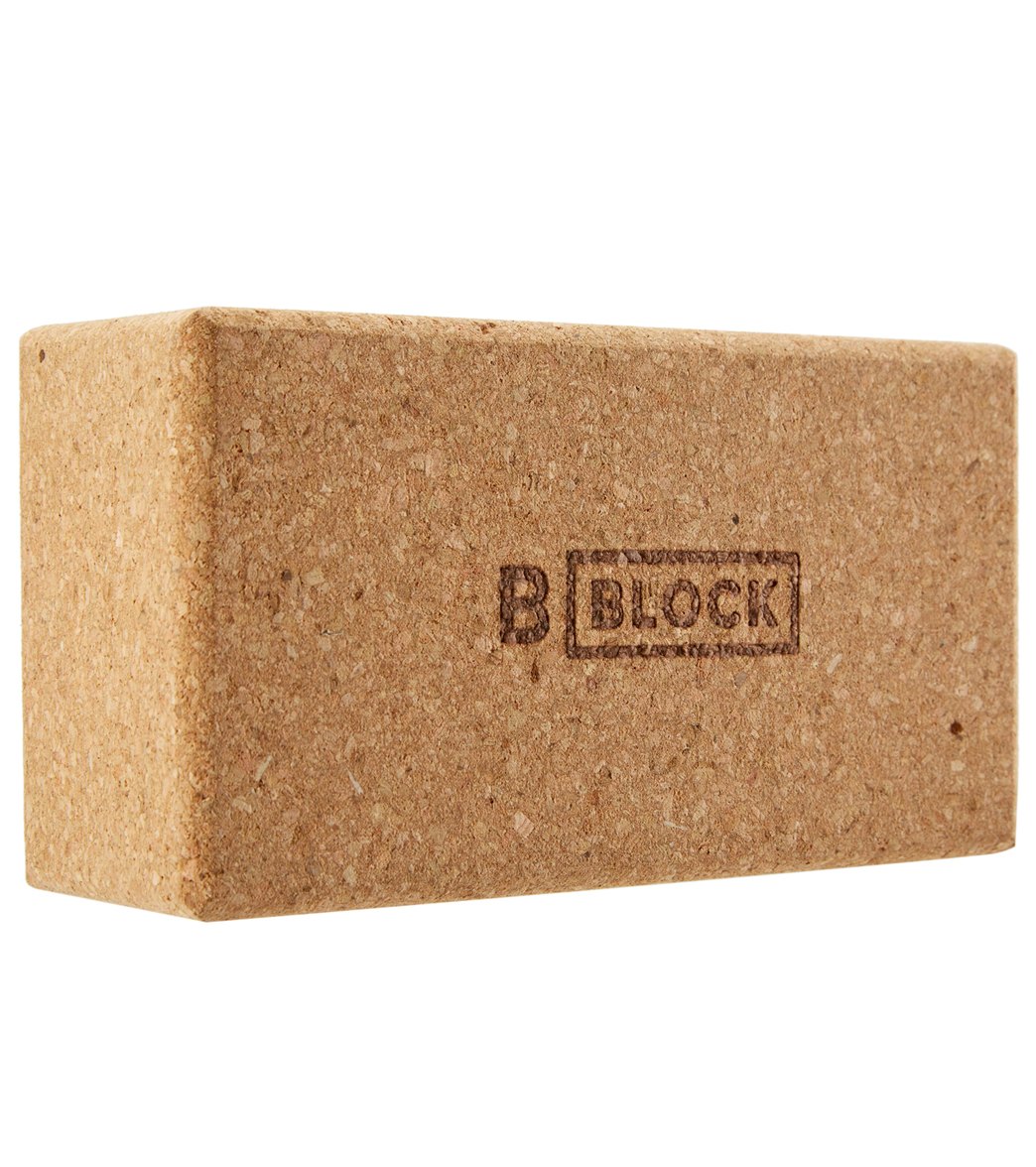 B Yoga Cork Yoga Block 3 Inch at
