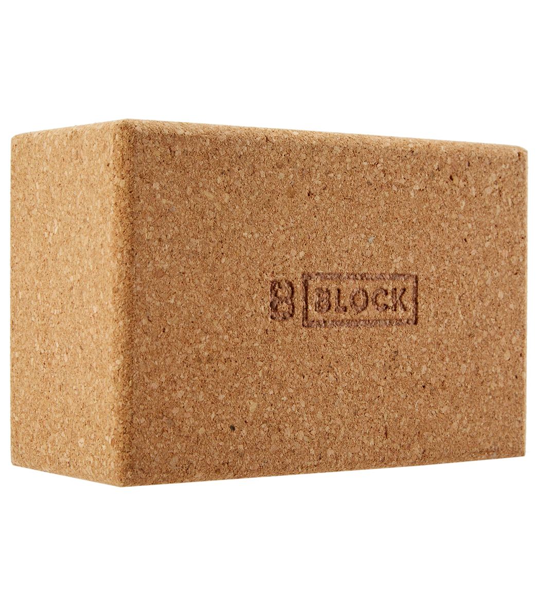 B Yoga Cork Yoga Block Standard 4 Inch at