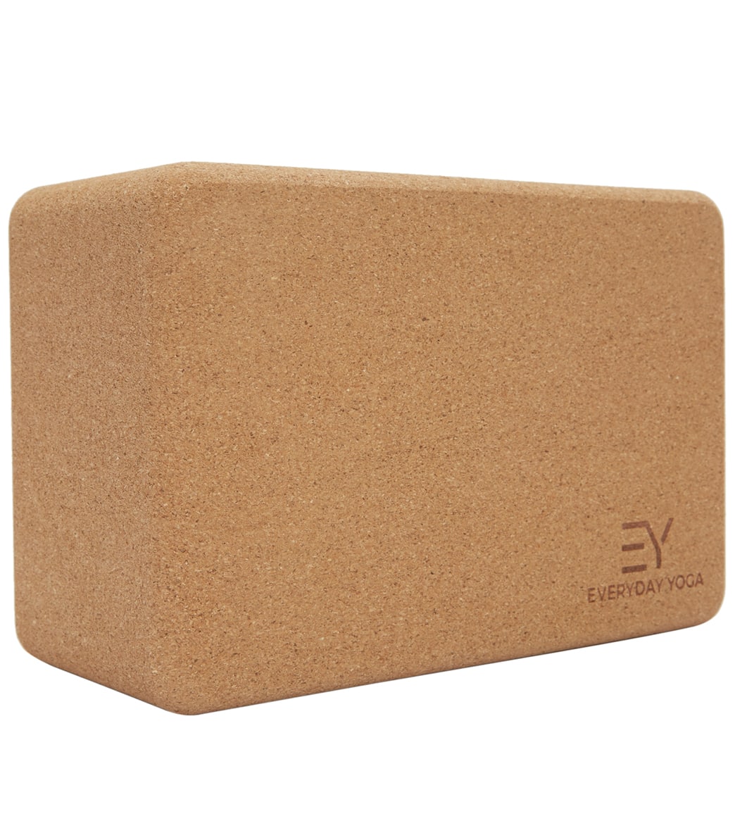 Everyday Yoga Cork Yoga Block Standard 4 inch at YogaOutlet.com –