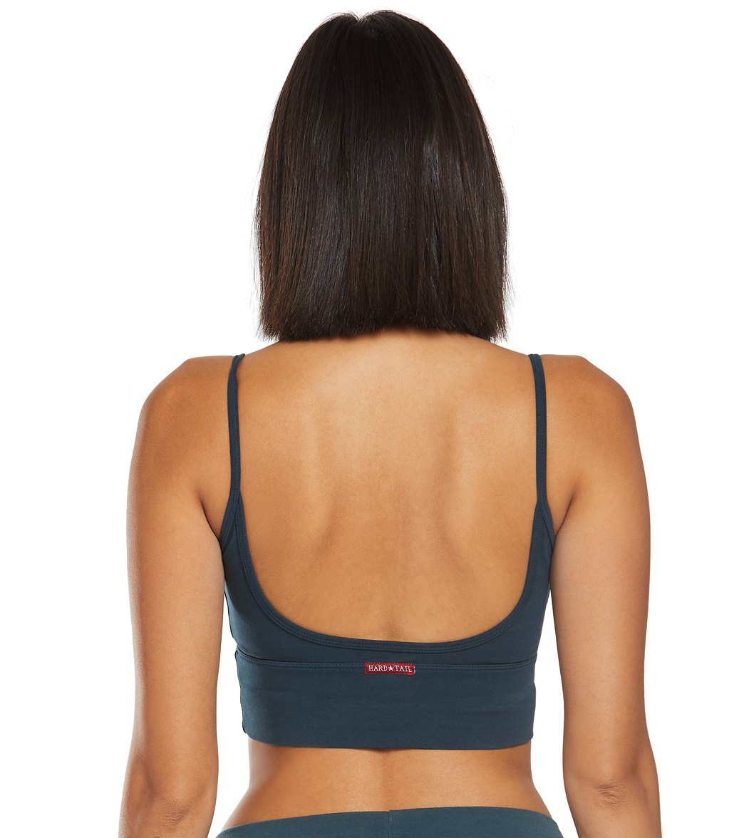 Hard Tail Low Back Cut Out Midi Sports Bra at