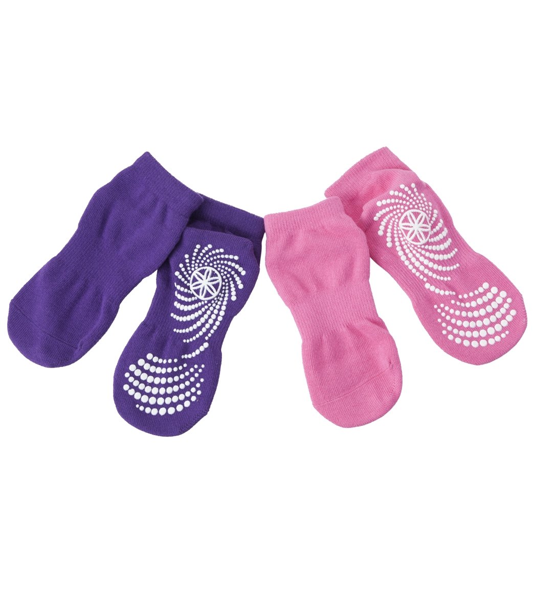 Gaiam Kids Yoga Socks Pink/Purple Assortement