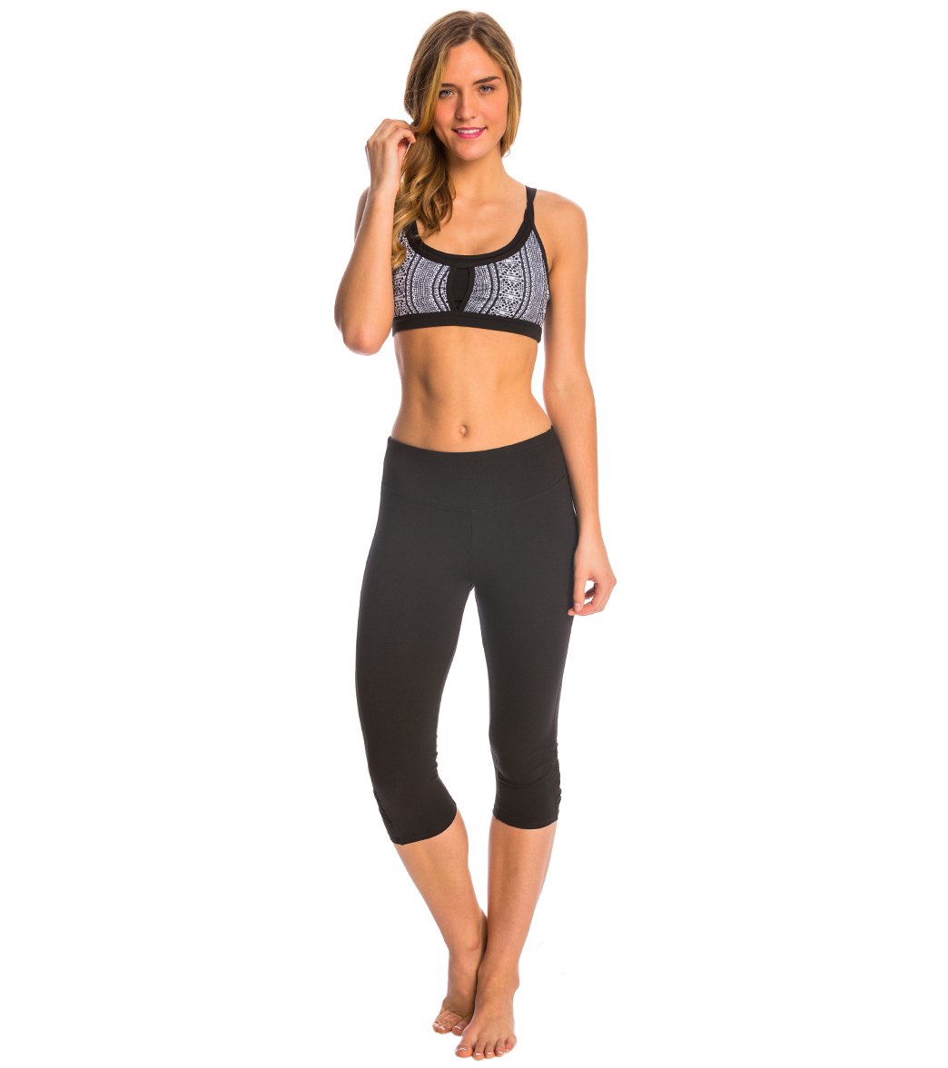 Marika Carrie Posture & Tummy Control Ruched Yoga Capris at