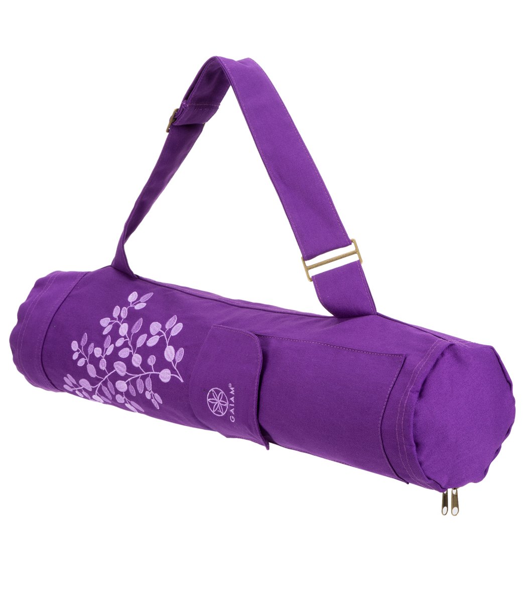 Gaiam Spring Violet Yoga Mat Bag at