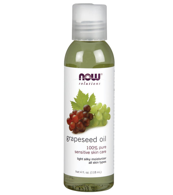 NOW 100% Pure Grapeseed Oil 4 oz