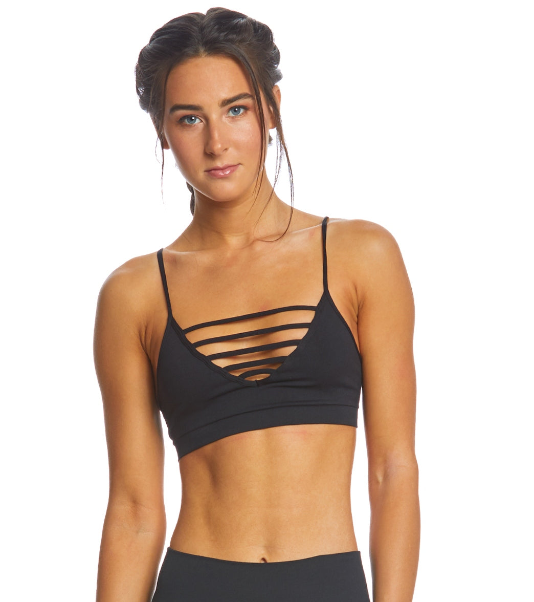 Spiritual Gangster Seemless Strappy Front Bra at