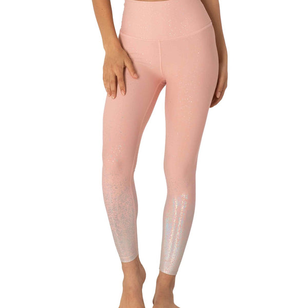 Beyond Yoga Alloy Ombre High Waisted Midi Legging In Tinted Rose