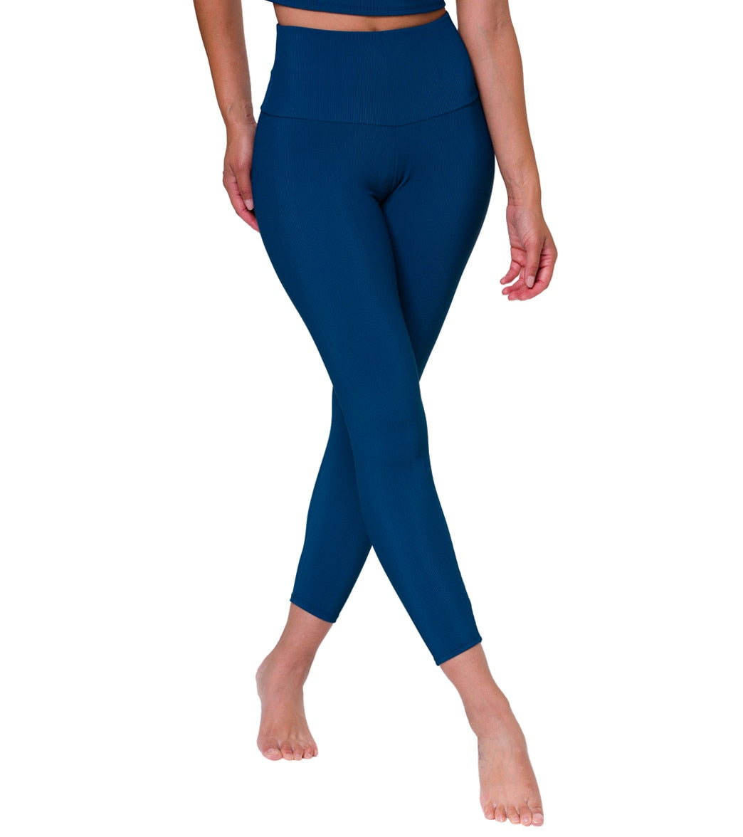 Onzie Ribbed Sweetheart 7/8 Yoga Leggings at  - Free  Shipping