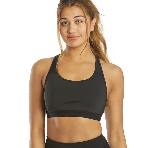 Free People 148256 Women's Law of Attraction Sports Bra Color Black Sz M/L