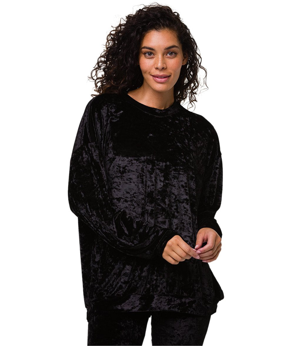Crushed velvet sweater sale
