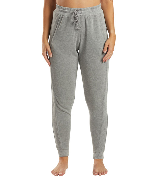 Free People, Pants & Jumpsuits, Free People Movement Smocked Ankle Zip Jogger  Pants In Grey