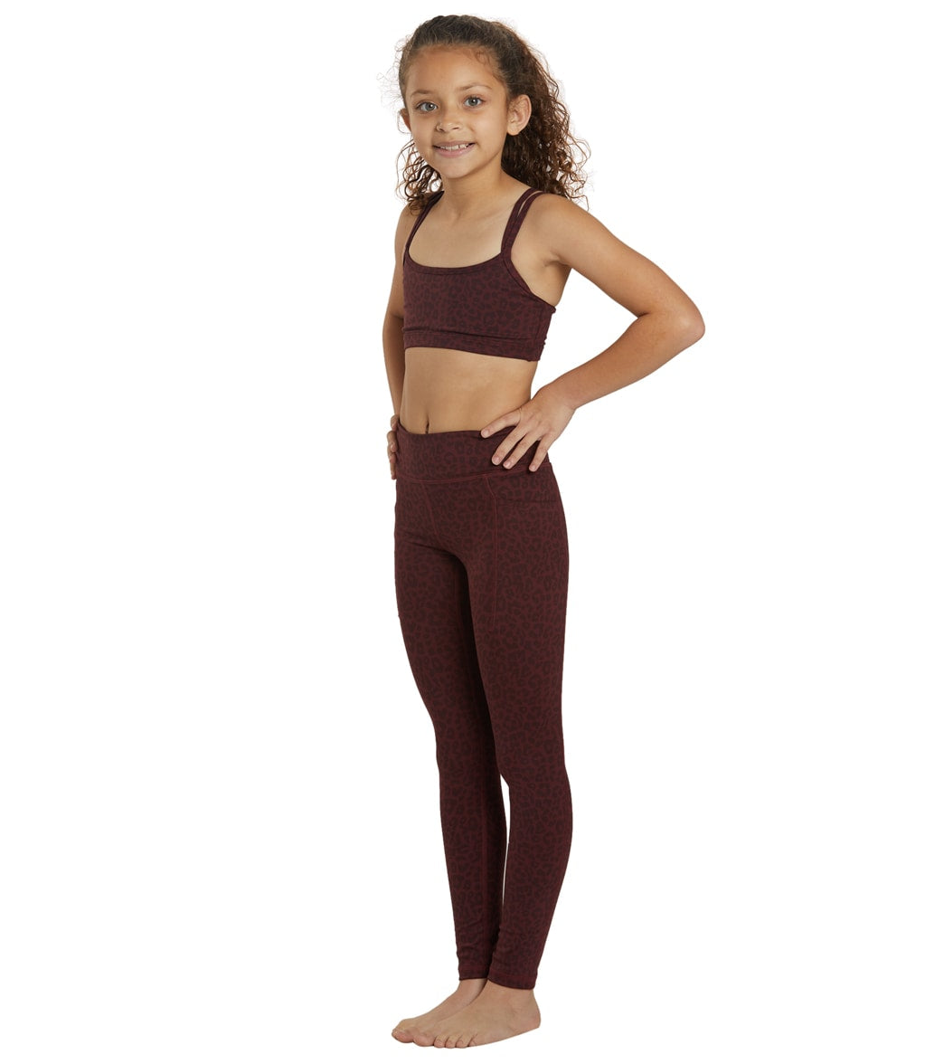 Everyday Yoga Girls Uphold Cheetah High Waisted Leggings With Pockets 24.5  at YogaOutlet.com –