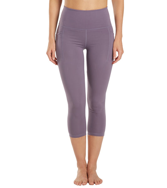 Everyday Yoga Uphold Solid High Waisted Capri Leggings With Pockets 21 ...