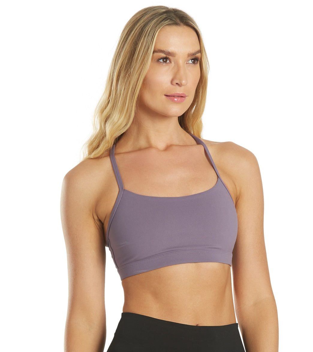 Everyday Yoga Delight Solid Racer Back Sports Bra at YogaOutlet