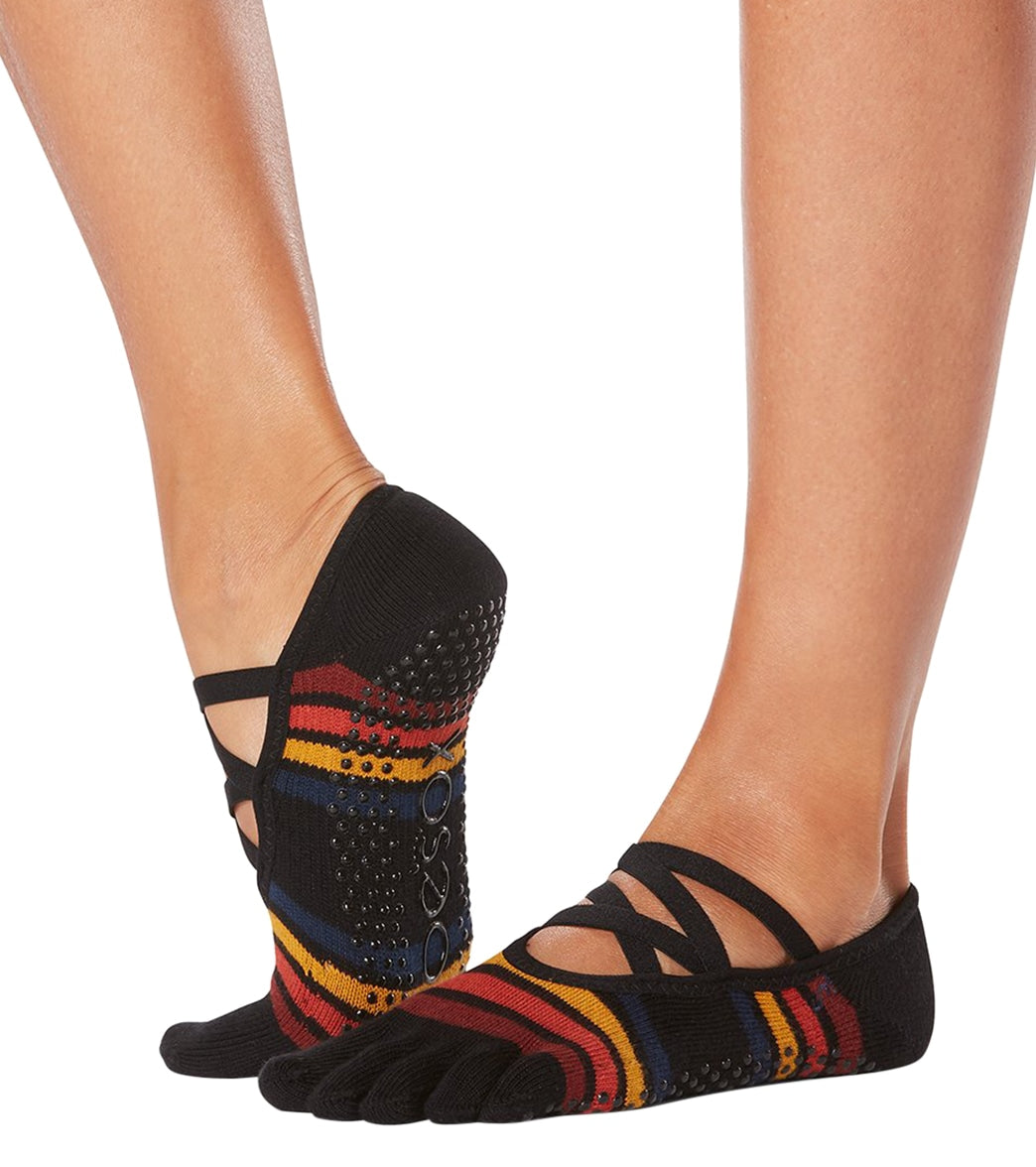 Toesox Elle Full-Toe Yoga Grip Socks at