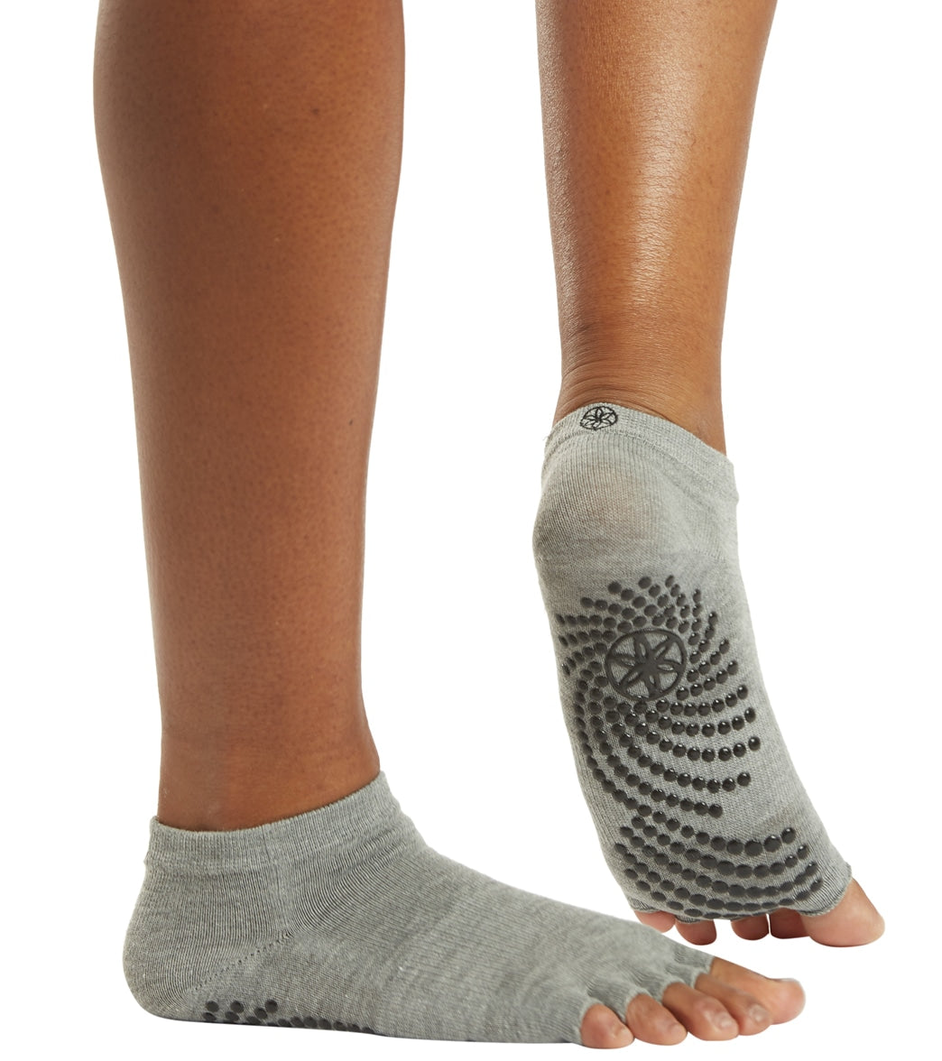 Gaiam Grippy Toeless Yoga Socks at